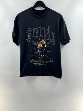 Supply & Demand Graphic T-Shirt – Men's Small Black 100% Cotton